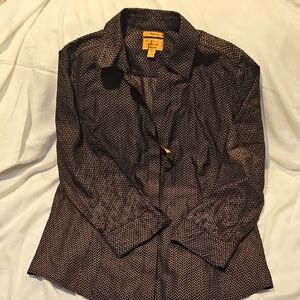 Taylor Investments Gold Label Non-Iron Cotton Blouse W 16